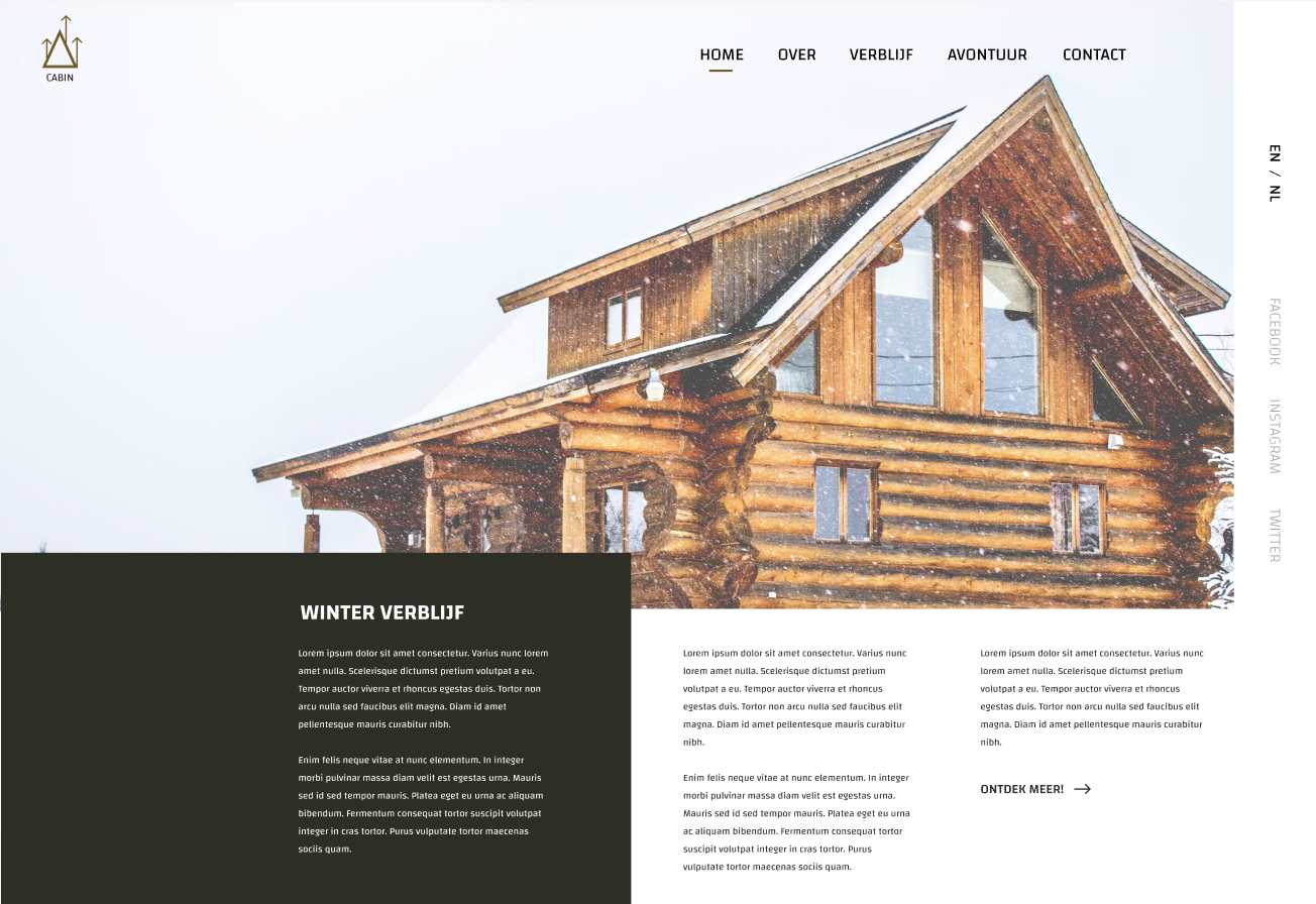 Winter Cabin Cover